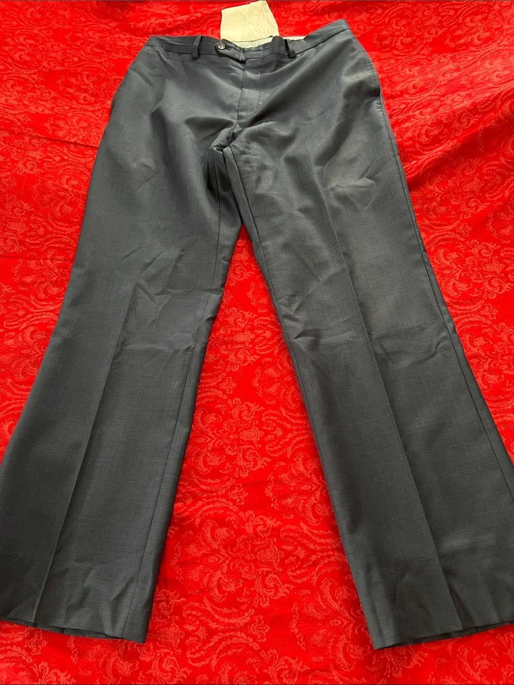 Tommy Hilfiger Blue Wool Two-Piece Suit Men's Approx 42R 34x29.5 Business Formal